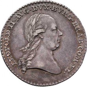 Leopold II., 1790 - 1792, AE větší jeton na holdování belgických stavů 1791 -