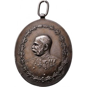 František Josef I., 1848 - 1916, Jauner - AR oválná premijní medaile za chov koní b.l.