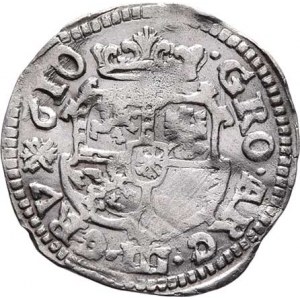 Krnov, Jan Jiří, 1607 - 1624, 3 Krejcar (1)610, Sa.97 (obr.26), Kop.5909, 1.803g,