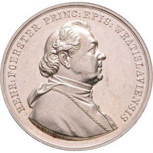 Vratislav-biskup., Heinrich Foerster, 1853 - 1881, Radnitzky - medaile na 50.výročí kněž. svěcení 1
