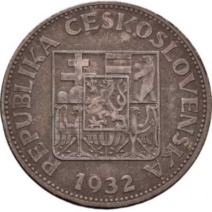 Československo 1918 - 1938, 10 Koruna 1932, KM.15 (Ag700), 9.989g, dr.hr.,