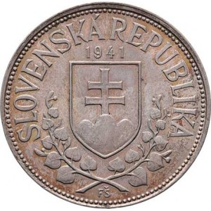 Slovenská republika, 1939 - 1945, 20 Koruna 1941 - jednoduchý kříž na rotundě, KM.7.1