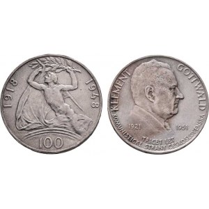 Československo 1945 - 1953, 100 Koruna 1948 - 30 let republiky, 100 Koruna 1951 -