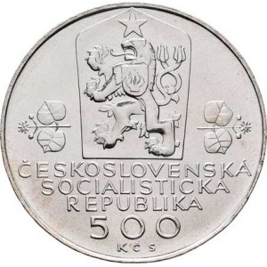 Československo 1961 - 1990, 500 Koruna 1988 - 20 let Československé federace,