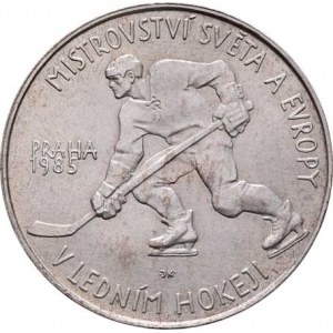 Československo 1961 - 1990, 100 Koruna 1985 - MS v ledním hokeji, KM.117 (Ag500,