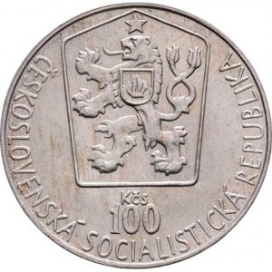 Československo 1961 - 1990, 100 Koruna 1985 - MS v ledním hokeji, KM.117 (Ag500,