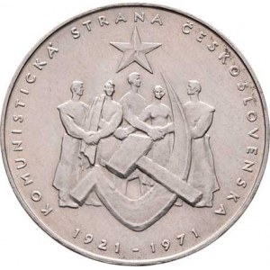 Československo 1961 - 1990, 50 Koruna 1971 - 50 let KSČ, KM.71 (Ag500, 45.000