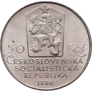 Československo 1961 - 1990, 50 Koruna 1986 - město Telč, KM.124 (Ag500, 69.000