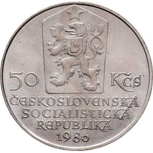 Československo 1961 - 1990, 50 Koruna 1986 - město Bratislava, KM.125 (Ag500,