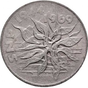 Československo 1961 - 1990, 25 Koruna 1969 - 25 let SNP, KM.67 (Ag500, 16.0g,