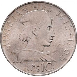 Československo 1961 - 1990, 10 Koruna 1965 - 550 let upálení mistra Jana Husa,