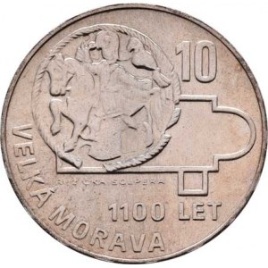 Československo 1961 - 1990, 10 Koruna 1966 - 1100 let Velké Moravy, KM.61 (Ag500,