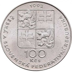 Československo 1990 - 1993, 100 Koruna 1992 - Lidice a Ležáky, KM.161 (Ag500,
