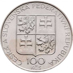 Československo 1990 - 1993, 100 Koruna 1993 - 1000 let Břevnovského kláštera,