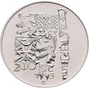 Česká republika, 1993 -, 200 Koruna 1993 - Ústava České republiky, KM.10