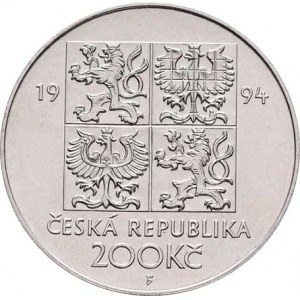 Česká republika, 1993 -, 200 Koruna 1994 - životní prostředí, KM.14 (Ag900,