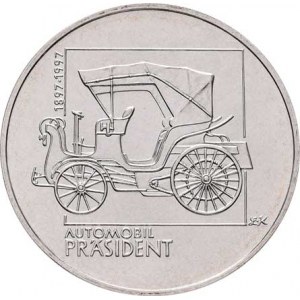 Česká republika, 1993 -, 200 Koruna 1997 - 100 let automobilu Präsident,