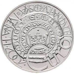 Česká republika, 1993 -, 200 Koruna 2002 - vznik eura, KM.54 (Ag900, 13.730