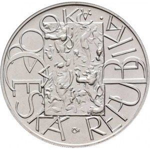 Česká republika, 1993 -, 200 Koruna 2002 - vznik eura, KM.54 (Ag900, 13.730
