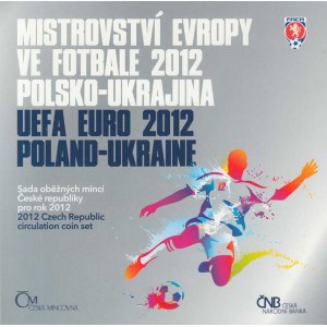 Česká republika, 1993 -, Sada oběhových mincí v původní etui - ročník 2012,