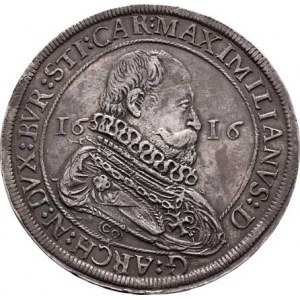Arcivévoda Maxmilian Tyrolský, 1612 - 1618, Tolar 1616 CO, Hall-Oerber, M-A.103, M-T.414,