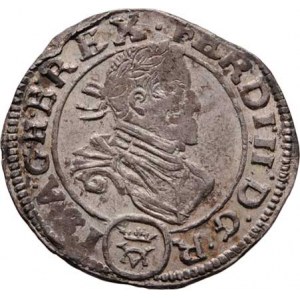 Ferdinand II., 1619 - 1637, 3 Krejcar 1636, Vídeň-Vestenburg, M-A.133, 1.802g,