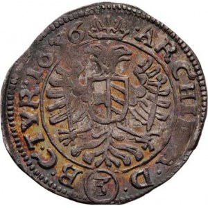 Ferdinand II., 1619 - 1637, 3 Krejcar 1636, Vídeň-Vestenburg, M-A.133, 1.802g,