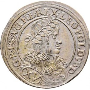 Leopold I., 1657 - 1705, XV Krejcar 1661 CA, Vídeň-Cetto, Höll.61.1.9,
