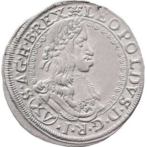 Leopold I., 1657 - 1705, XV Krejcar 1662 CA, Vídeň-Cetto, Höll.62.6.11,