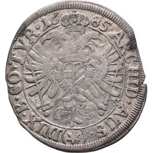 Leopold I., 1657 - 1705, XV Krejcar 1685 VB-W/*, Mainz-Wildering, Höll.85.1.3,