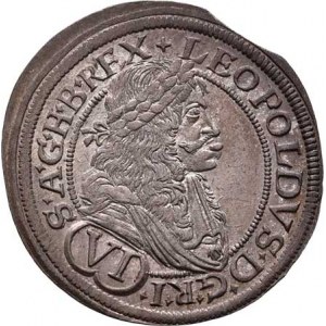 Leopold I., 1657 - 1705, VI Krejcar 1681 MM, Vídeň-Mittermayer, Nech.1940,