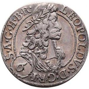 Leopold I., 1657 - 1705, 6 Krejcar 1693, Hall, Nech.2428, M-A.192, 2.667g,