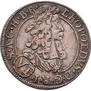 Leopold I., 1657 - 1705, VI Krejcar 1694, Hall, Nech.2426, M-A.193, 2.779g,