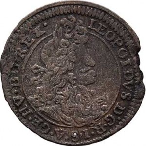 Leopold I., 1657 - 1705, Krejcar 1695, Augsburg, Nech.2675, M-A.194, 0.884g,