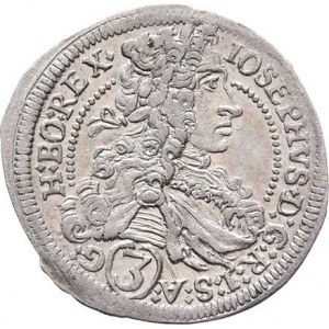 Josef I., 1705 - 1711, 3 Krejcar 1710 IA, Št.Hradec-Aigmann, M-A.209,