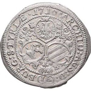 Josef I., 1705 - 1711, 3 Krejcar 1710 IA, Št.Hradec-Aigmann, M-A.209,