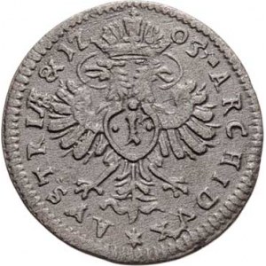 Josef I., 1705 - 1711, Krejcar 1705, Mnichov, M-A.204, 0.952g, mírně exc.,