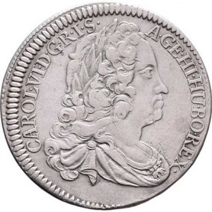 Karel VI., 1711 - 1740, 1/4 Tolar 1740, Hall, M-A.240, 6.879g, mírně exc.,