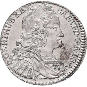 Karel VI., 1711 - 1740, 3 Krejcar 1737, Hall, M-A.237, 1.687g, nep.exc.,