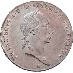 František II., 1792 - 1835, Tolar konvenční 1829 A, Vídeň, 28.117g, nep.just.,