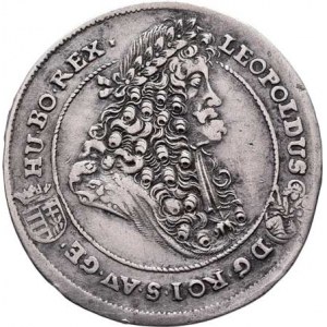 Leopold I., 1657 - 1705, 1/4 Tolar 1693 KB, Nech.1131, Husz.1409, menší písmo