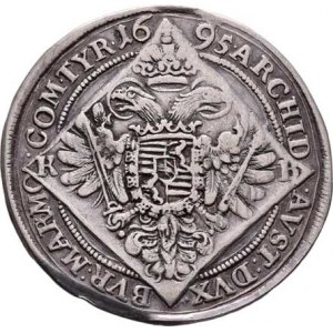 Leopold I., 1657 - 1705, 1/4 Tolar 1695 KB, Nech.1133, Husz.1410, 7.033g,