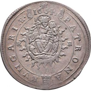 Leopold I., 1657 - 1705, XV Krejcar 1664 KB, Kremnica, Höll.64.1.6 - varianta