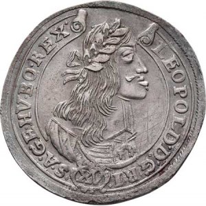Leopold I., 1657 - 1705, XV Krejcar 1665 KB, Kremnica, Höll.65.1.6, Nech.1152,