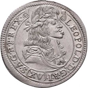 Leopold I., 1657 - 1705, XV Krejcar 1681 KB, Kremnica, Höll.81.1.1, Husz.1425,