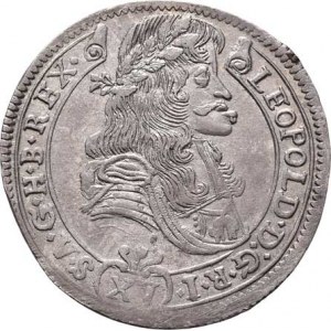 Leopold I., 1657 - 1705, XV Krejcar 1687 KB, Kremnica, Höll.87.1.4, Husz.1427,
