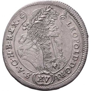 Leopold I., 1657 - 1705, XV Krejcar 1689 KB, Kremnica, Höll.89.1.2, Husz.1427,