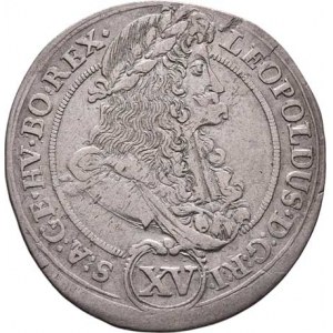 Leopold I., 1657 - 1705, XV Krejcar 1693 KB, Kremnica, Höll.93.2.1, Nech.1181,