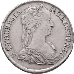 Marie Terezie, 1740 - 1780, Tolar 1742 KB, Kremnica, N.65, Husz.1666, 28.613g,