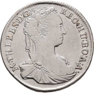 Marie Terezie, 1740 - 1780, XV Krejcar 1744 KB, Kremnica, N.68, Husz.1711,